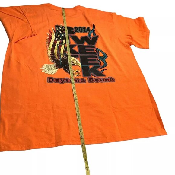 Mens Bike Week Daytona Beach 2014 Motorcycle T Shirt Size Large - Picture 7 of 8